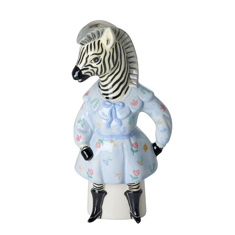 rice &  Nathalie Lete  Ceramic Vase Zebra